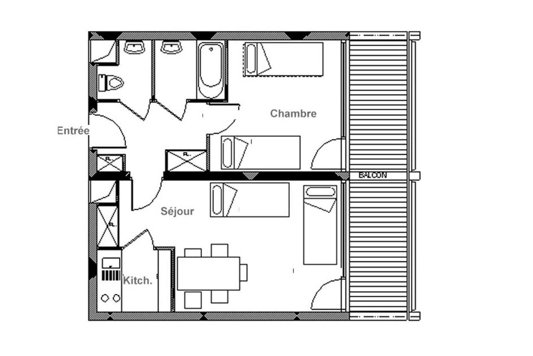 Residence Chaviere - Appartement Lumieux - Centre Station - Balcon Mae-3074 Saint-Martin-de-Belleville Buitenkant foto